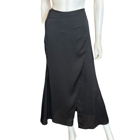 New ~ NORDSTROM ~ Open Edit ~ Satin Wrap Skirt Size S - Picture 1 of 10